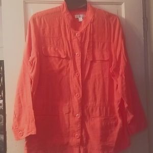 CJ BANKS Button Down Tunic